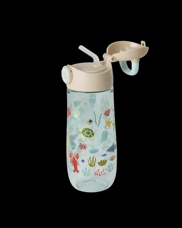 Rice - Drikkeflaske Ocean print blu