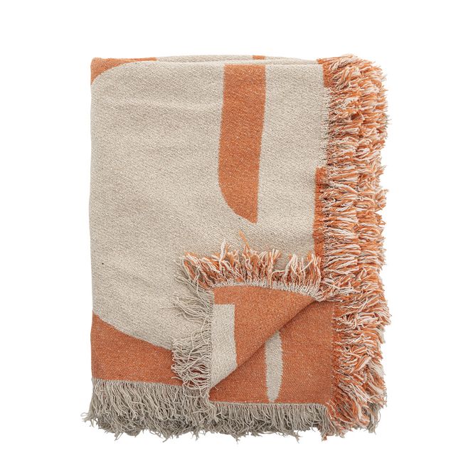Hovedbilde Bloomingville - Caya Pledd Orange