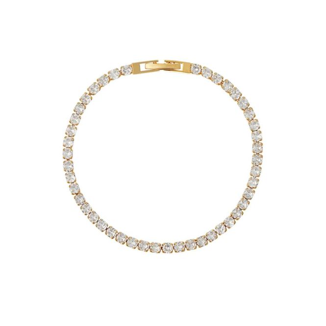 Hovedbilde Orelia - Crystal tennis armbånd - gold
