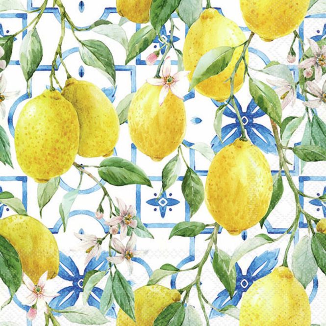 Hovedbilde Ambiente - SERVIETTER LUNCH MEDITERRANEAN LEMONS ...