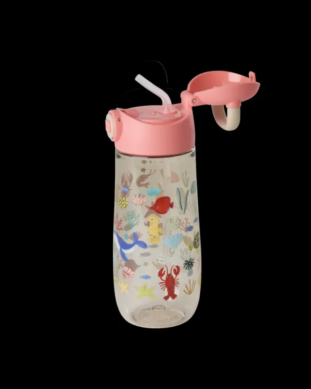 Rice - Drikkeflaske Ocean print Coral