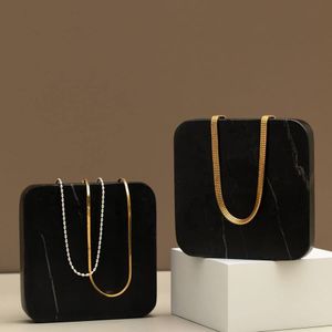 Bilde av Orelia - Mixed Plate Snake & Bead Chain 2-rad ...