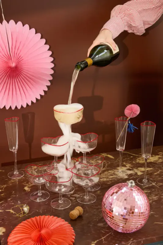 Rice - Champagneglass Coupe Hjerte