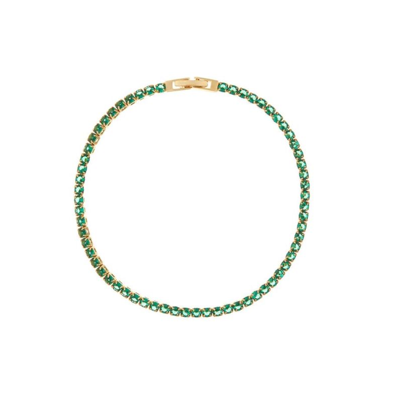 Orelia - Crystal Emerald tennis armbånd