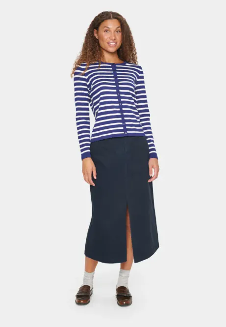 Hovedbilde Saint Tropez - Mila SZ Striped Cardigan blå/beige